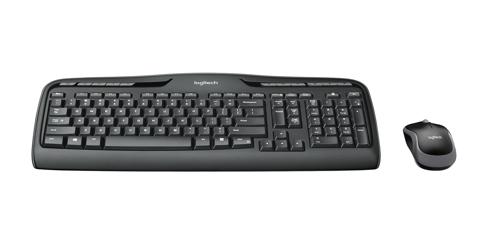 Image of MK320 Wireless Keyboard and Mouse Combo Full-size wireless combo with media keys - English