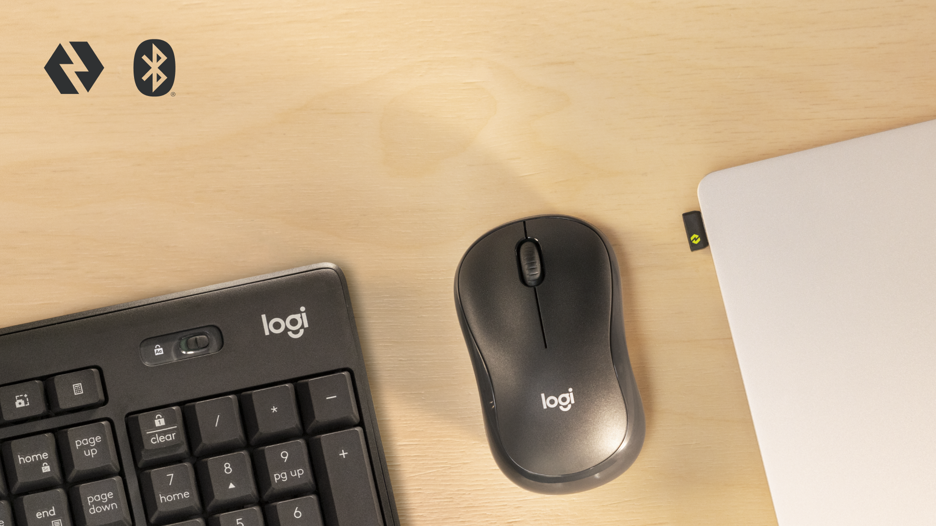 Tipkovnica in miška Logitech MK370 s povezljivostjo Logi Bolt in Bluetooth
