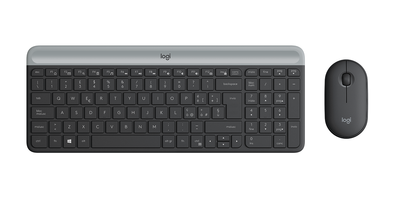 Klant Beleefd voetstuk Logitech MK470 Combinatie van dun draadloos toetsenbord en draadloze muis