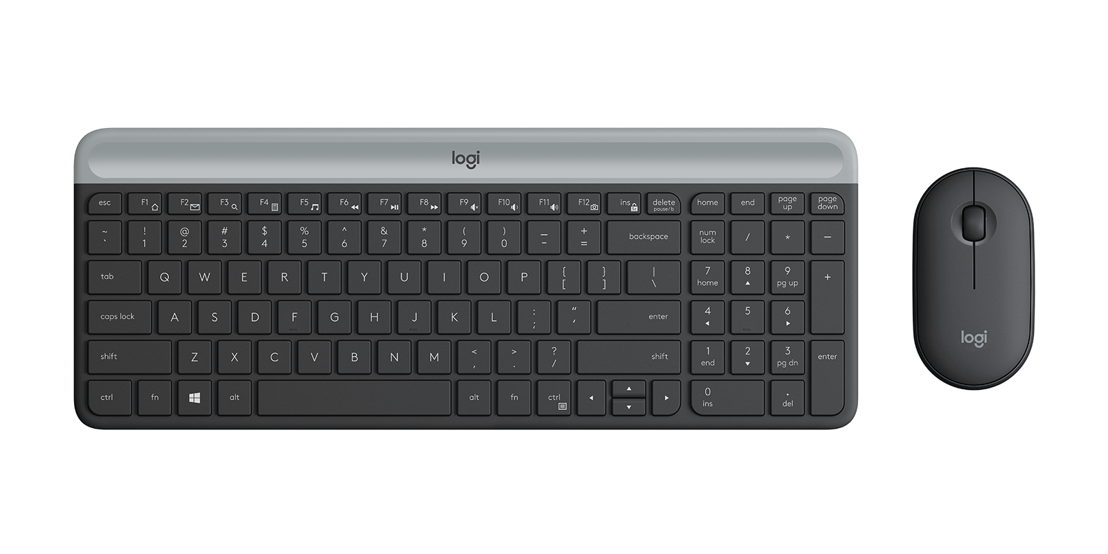 Lenovo – Wireless Compact Keyboard– 100 Cordless Keyboard for PC, Laptop  with Windows – Cordless Connection – Silent Key Clicks, Black