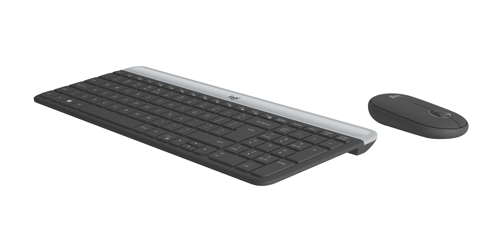 

MK470 SLIM COMBO Ultra-slim, compact, and quiet wireless keyboard and mouse combo - Graphite US International (Qwerty)