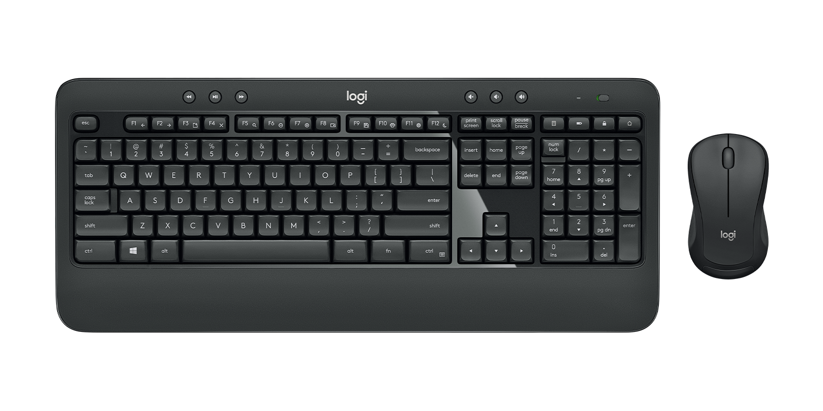Betjene Reklame Lang Logitech MK540 Advanced Wireless Keyboard Mouse Combo
