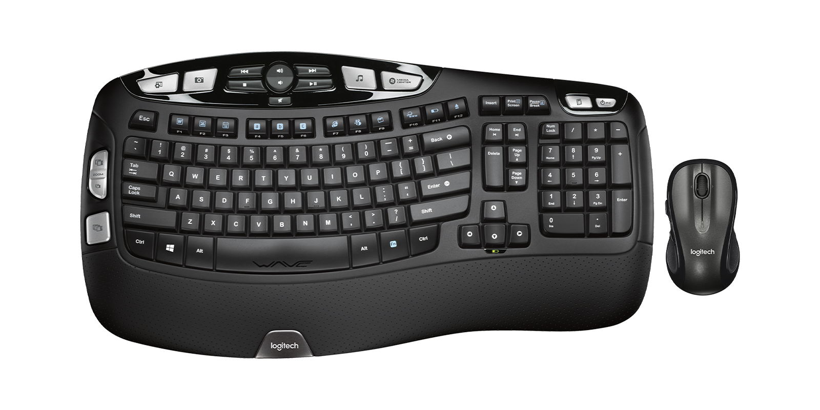 serie Ulydighed Caroline Logitech MK550 Wireless Wave Keyboard & Mouse Comfort Combo
