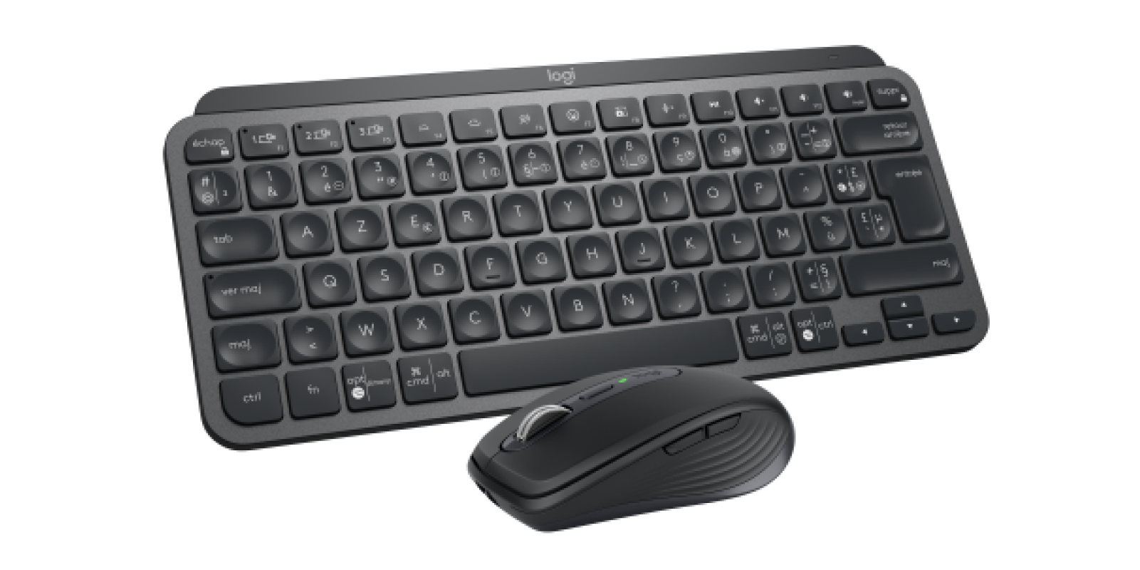 

MX KEYS MINI COMBO FOR BUSINESS The MX Keys Mini Combo for Business offers precision, performance, style and upgraded security for people who need compact, quality tools. - Graphite Français (Azerty)