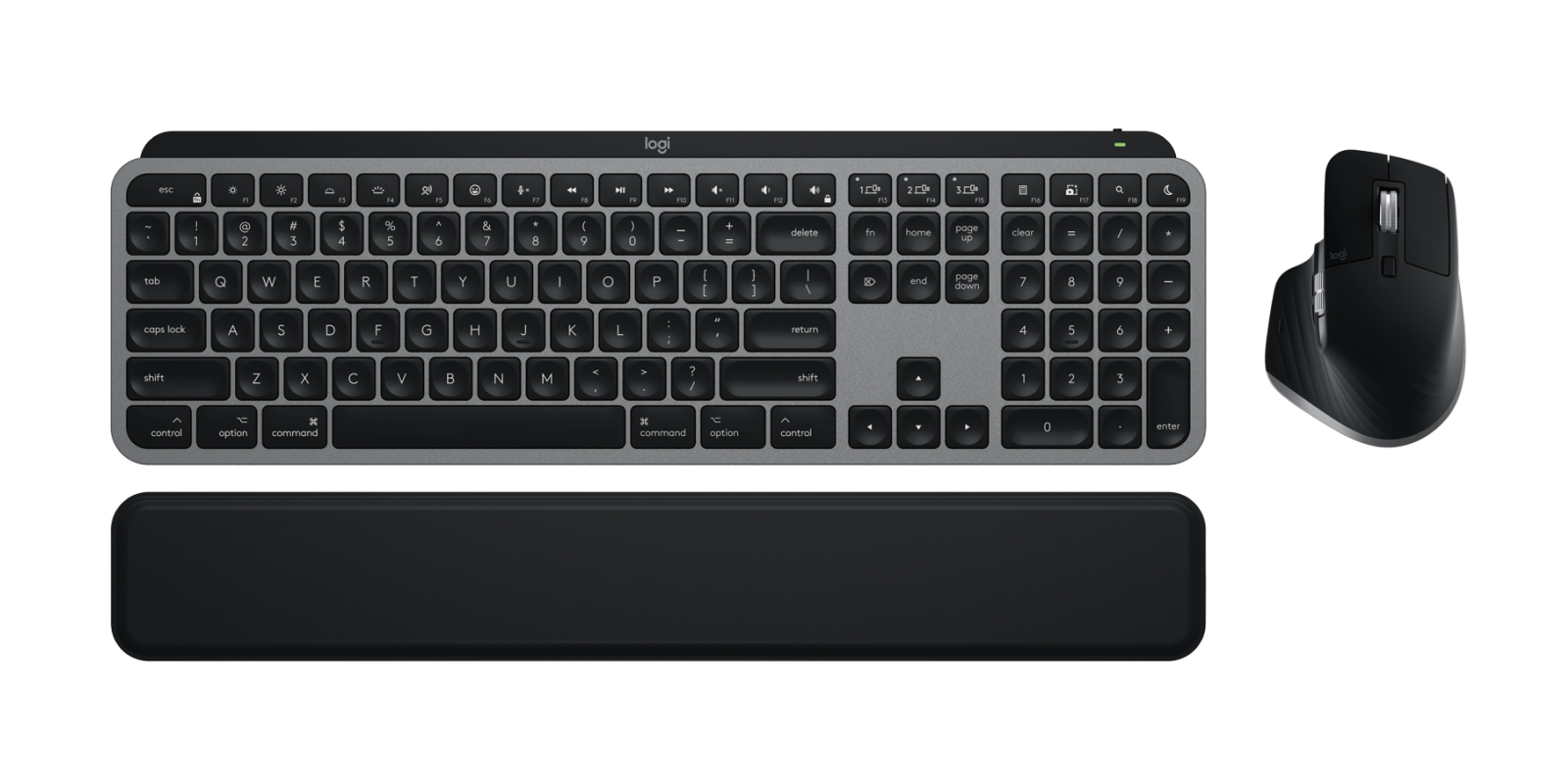 Logitech MX Keys S Combo for Mac Wireless Keyboard & Mouse in Space Grey