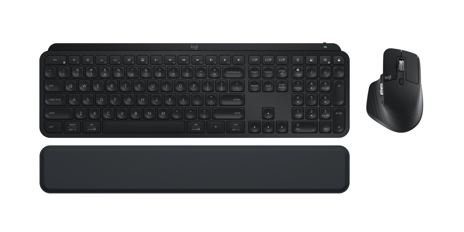 Logitech MX Keys S Combo - Keyboard, Mouse, Palm Rest