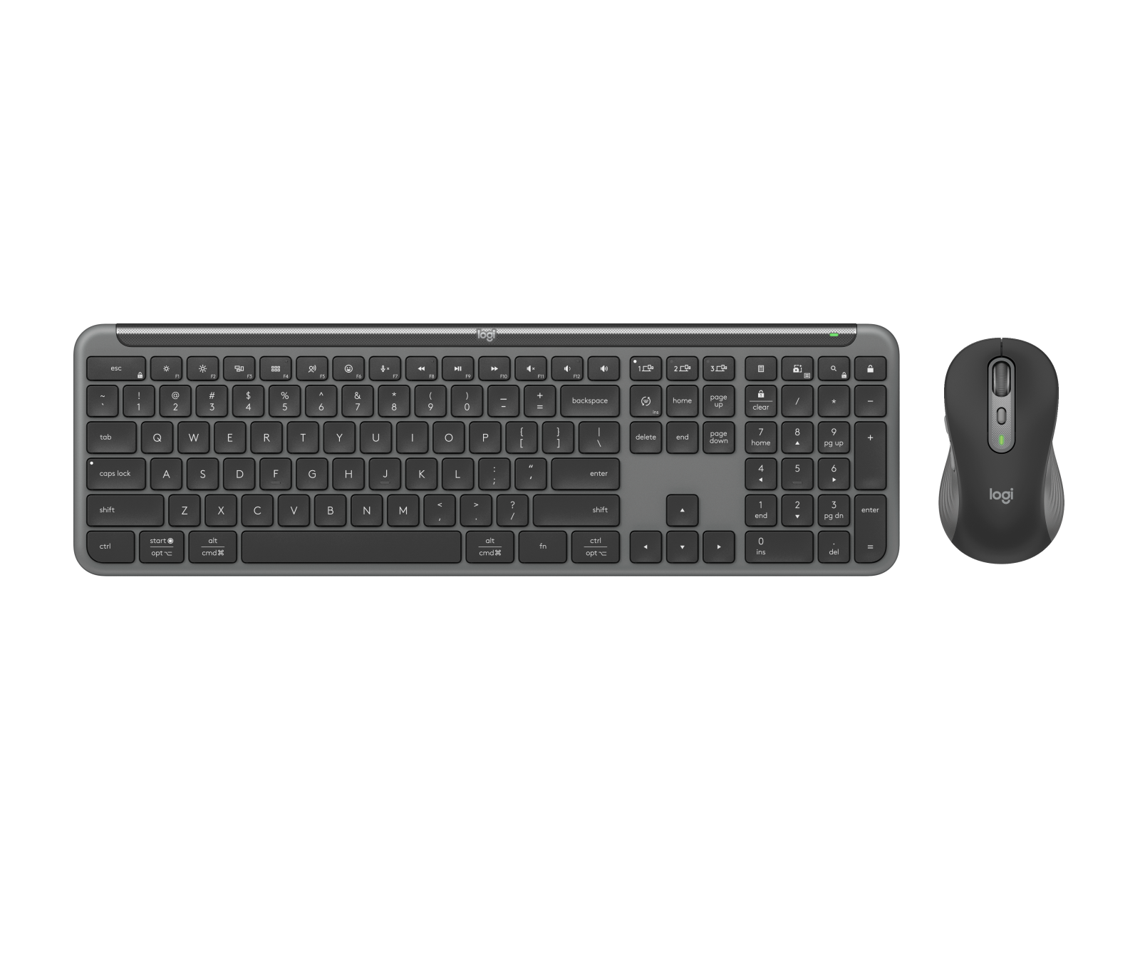 Logitech Buy Signature Slim Keyboard Mouse Combo MK955 in Graphite