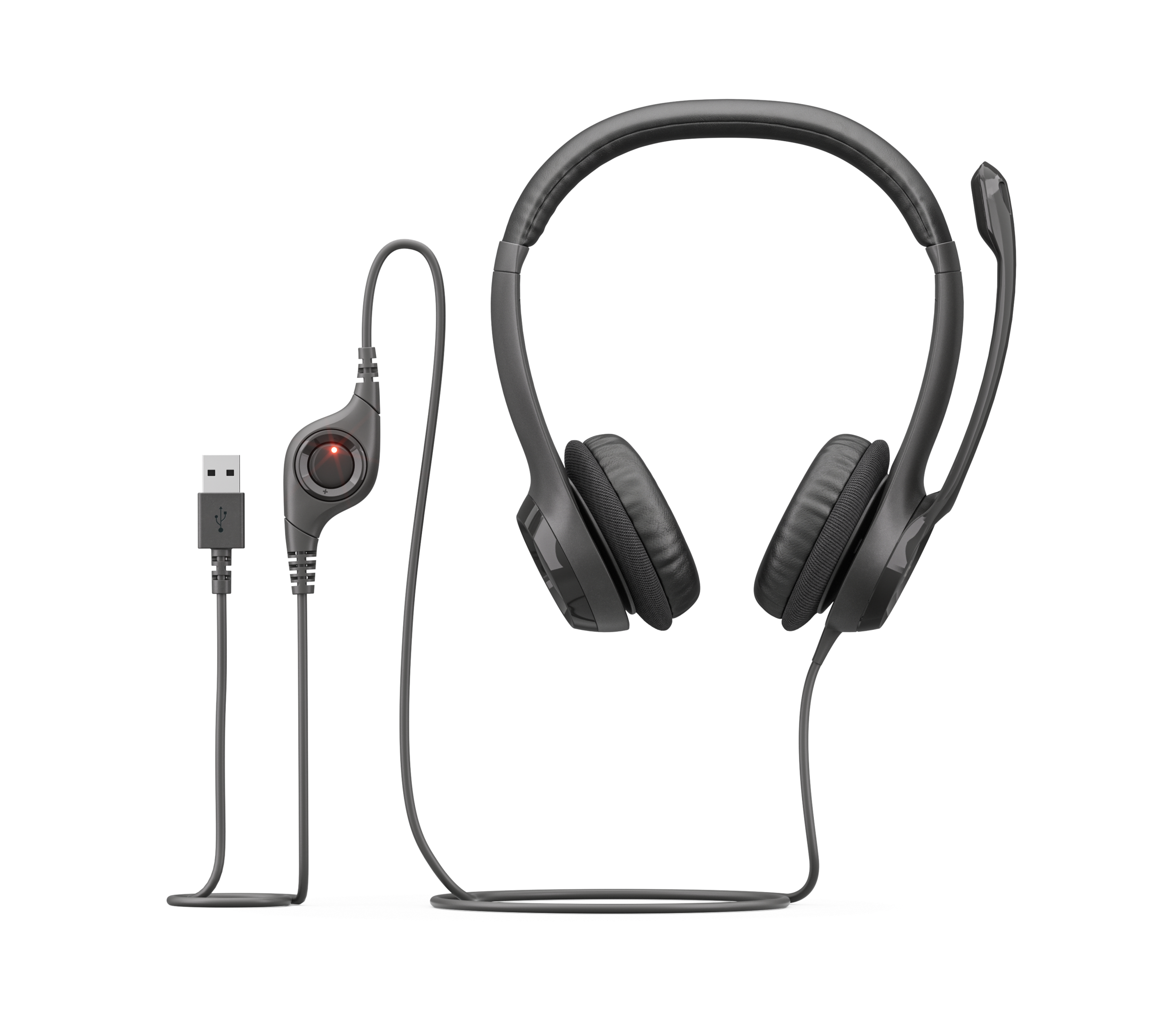 سماعة رأس سلكية لوجيتك H390 بمنفذ USB — حبة
