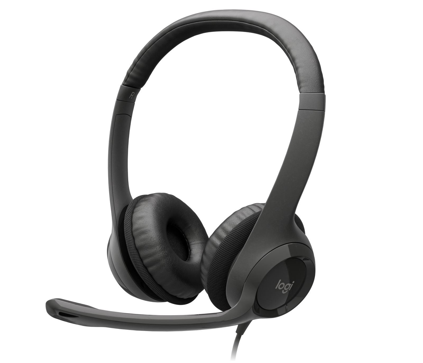 Logitech H390 USB Headset with Noise-Cancelling Mic in Black