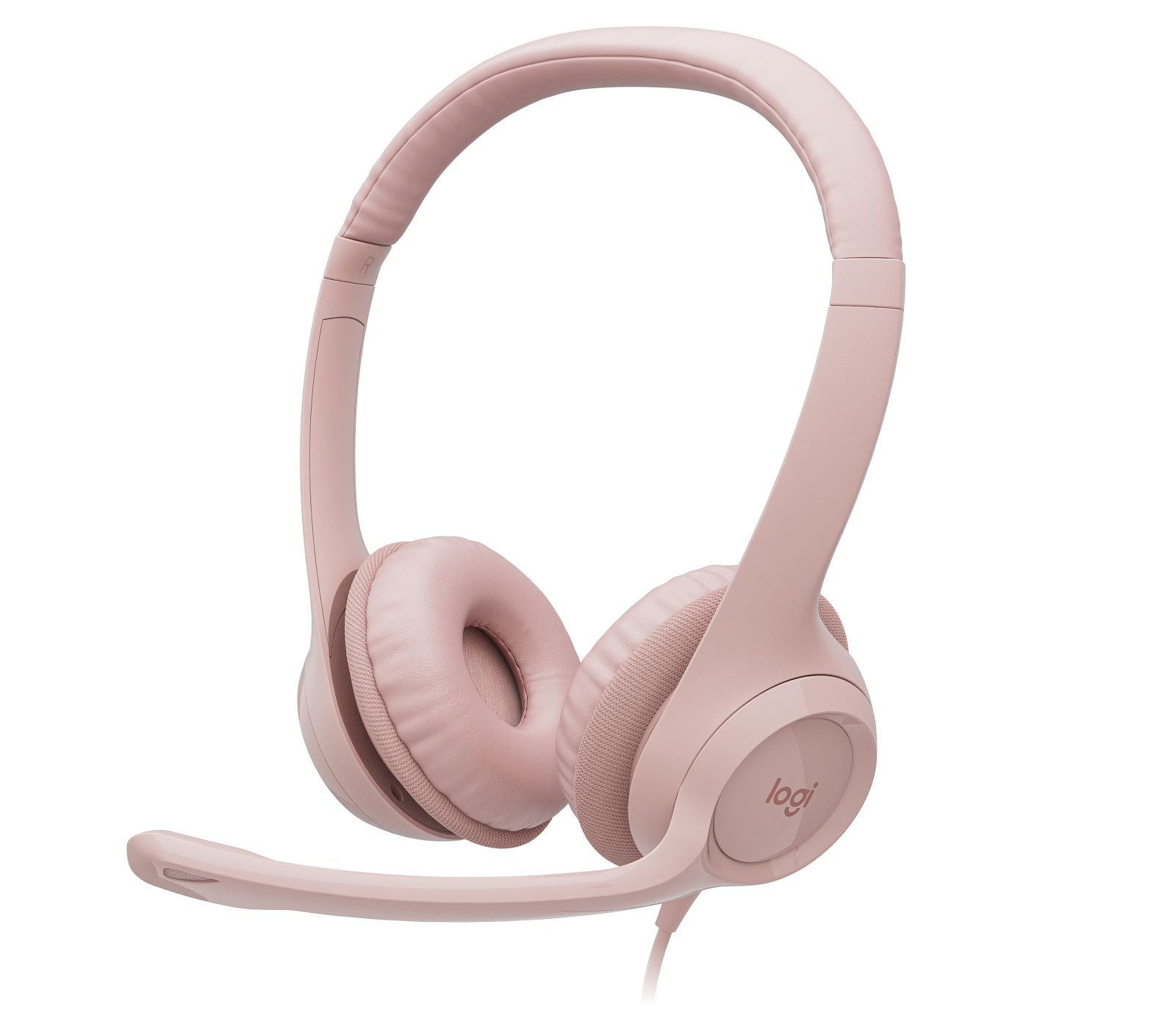 Logitech H390 USB Headset with Noise-Cancelling Mic in Rose