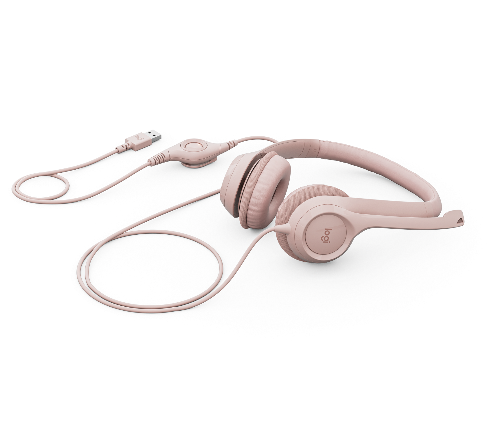 

H390 USB Computer Headset With enhanced digital audio and in-line controls - Rose