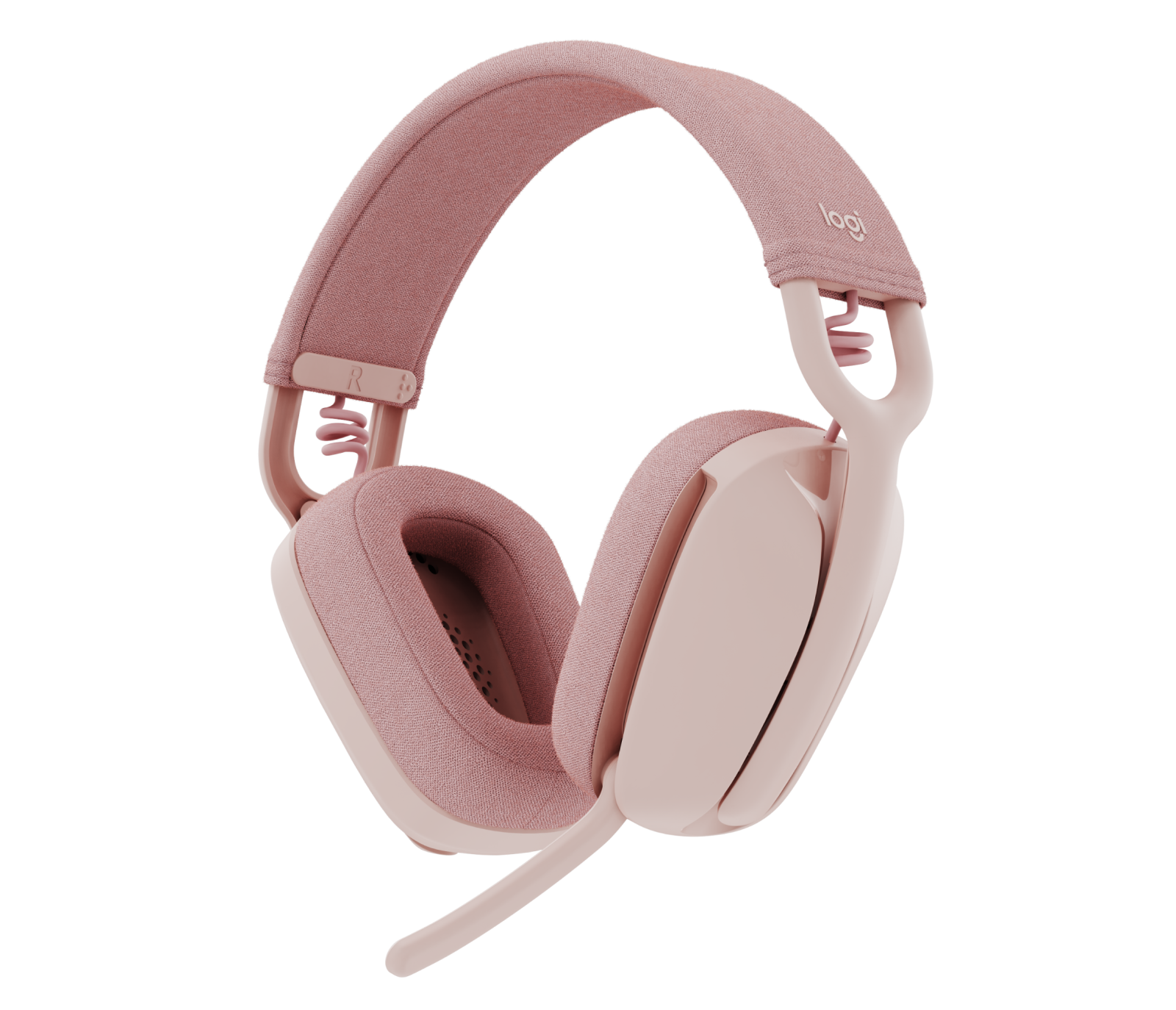 Logitech Zone Vibe 100 Wireless Over the Ear Headphones in Rose