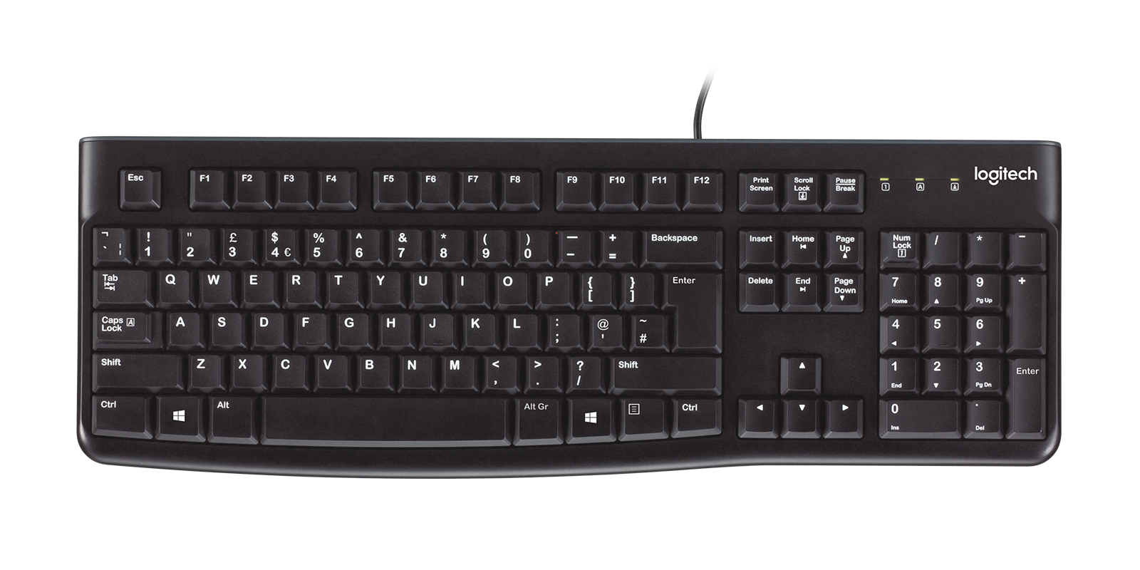 Logitech Keyboard K120 Clavier AZERTY USB Noir 