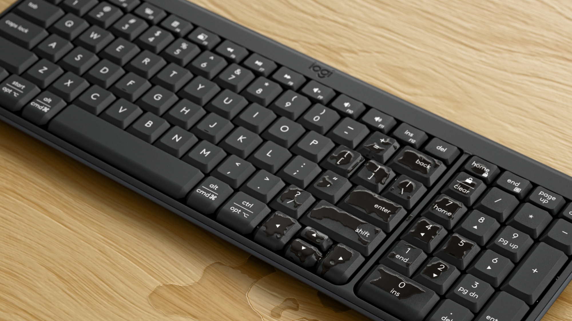 K250 Compact Bluetooth® Wireless Keyboard keyboard image