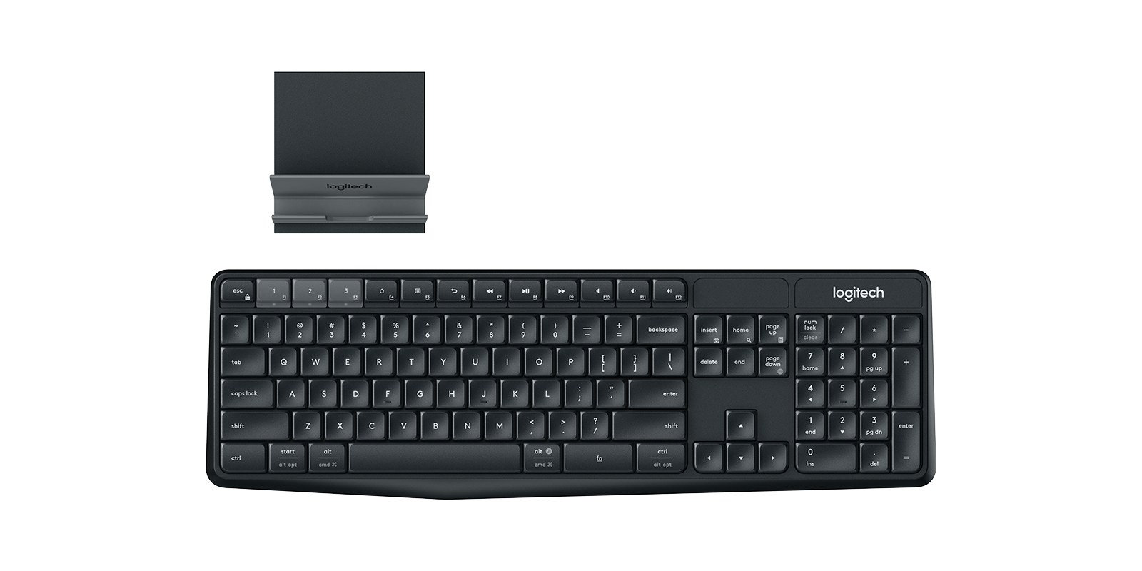 Soldat hykleri vægt Logitech K375s Multi-Device Wireless Keyboard & Stand Combo