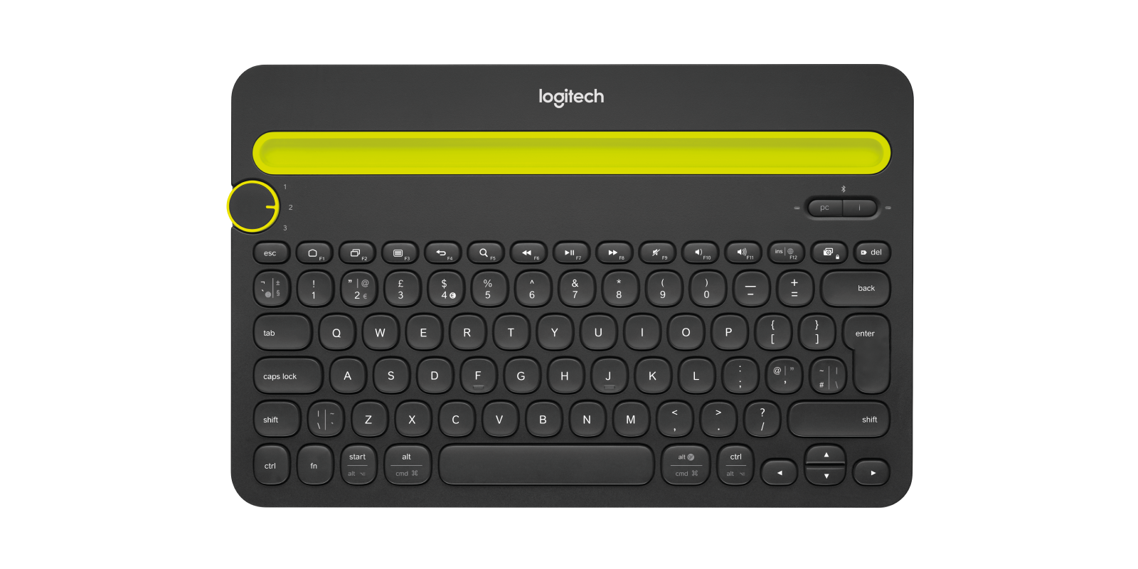 Productiecentrum krater gevogelte Logitech K480 Multi-Device Bluetooth Wireless Keyboard