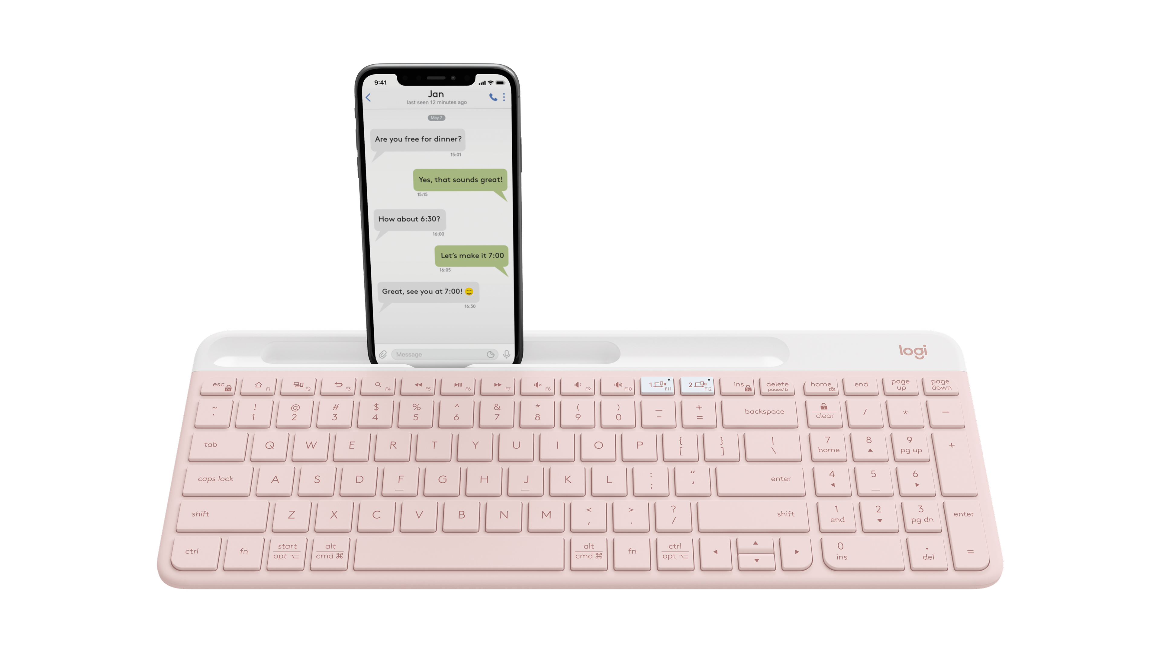 K585 Slim Multi-Device Wireless Keyboard keyboard image