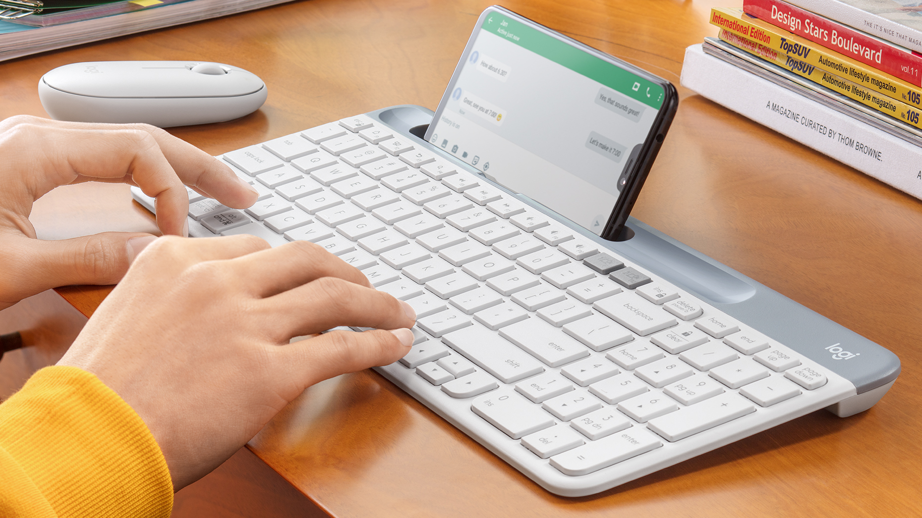 K585 Slim Multi-Device Wireless Keyboard keyboard image
