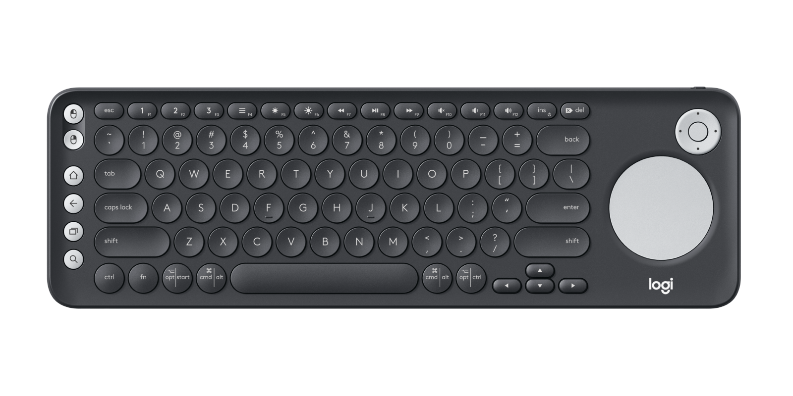 Logitech K600 Smart Keyboard, & with D-Pad