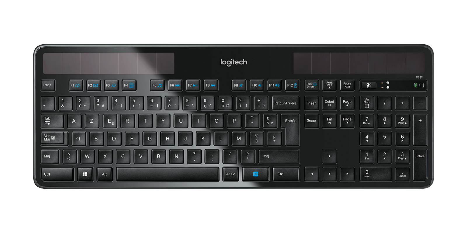 Bakterie fængelsflugt arm Logitech K750-trådløst tastatur der fungerer vha. solenergi