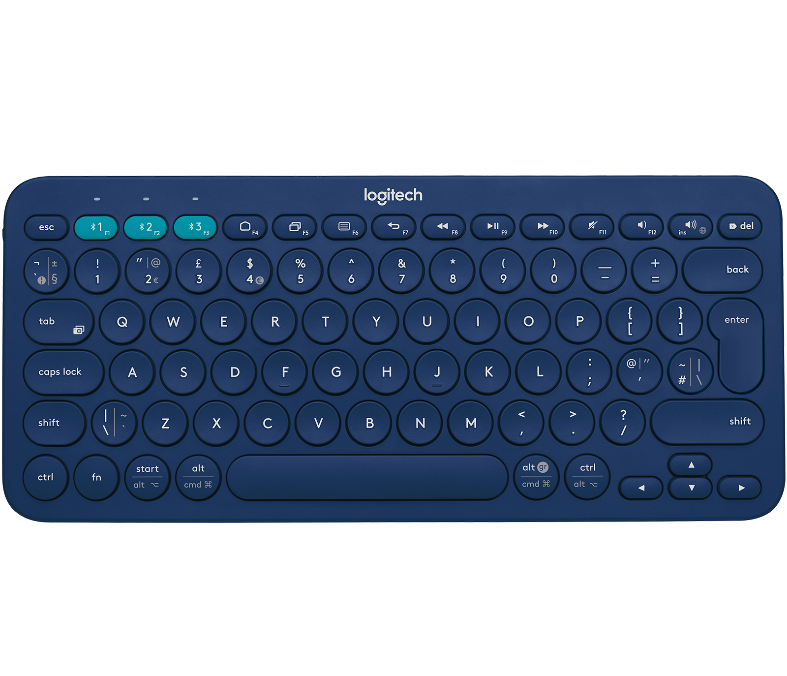 

K380 MULTI-DEVICE BLUETOOTH-TASTATUR - Blau UK-Englisch (QWERTY)