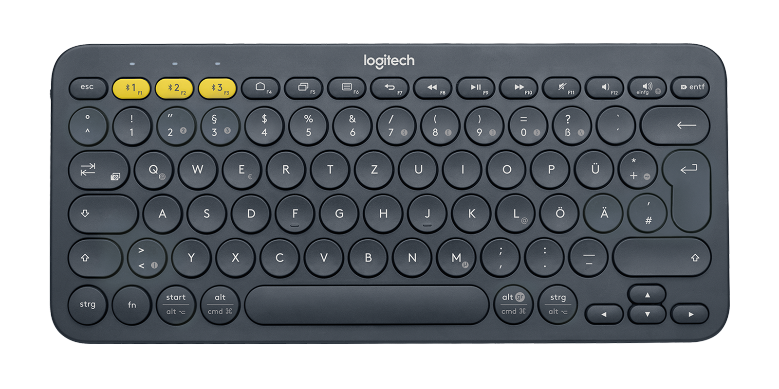 Logitech K380 Multi-Device Bluetooth Keyboard - White, Black, Pink, Blue