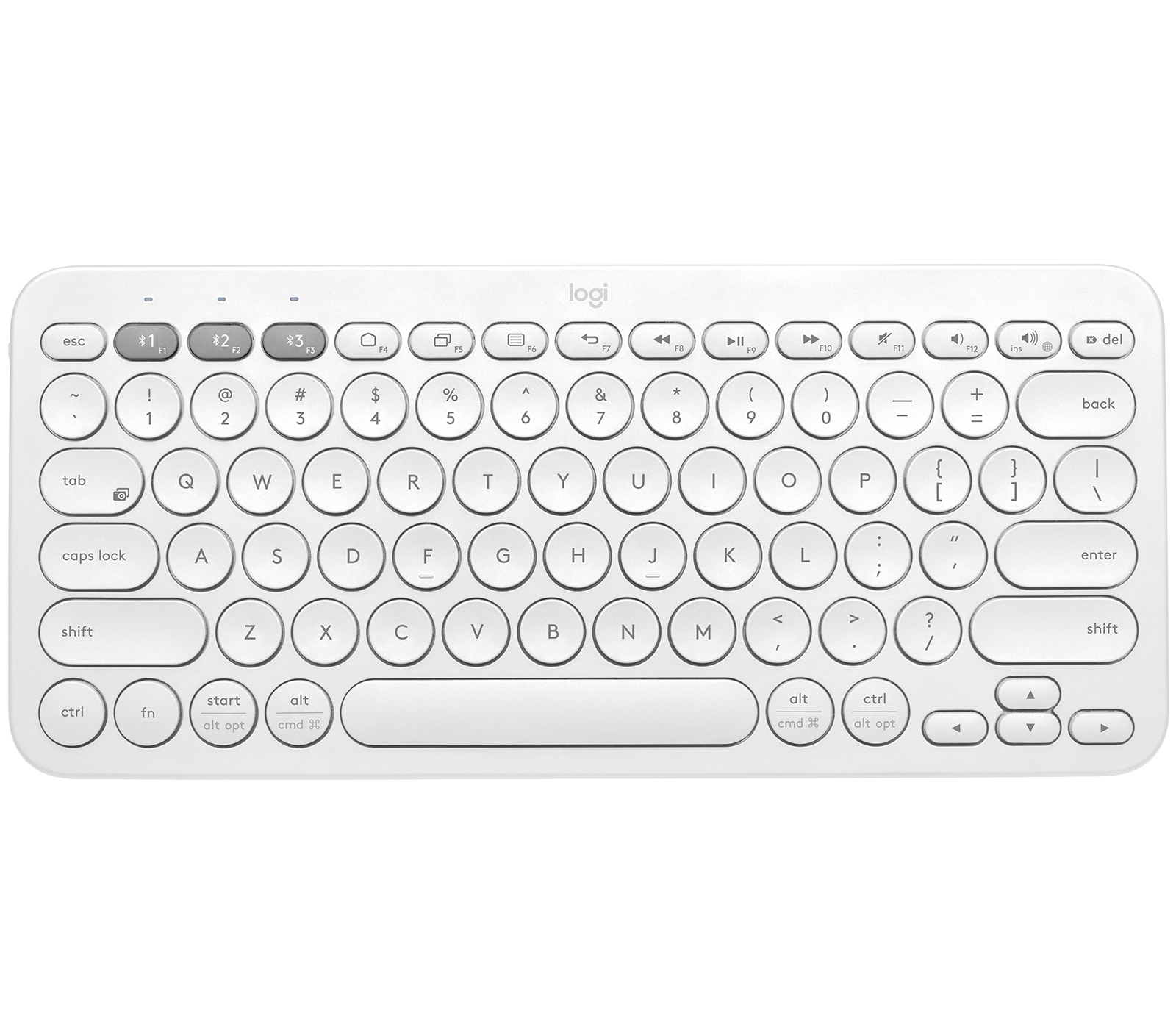 

K380 Multi-Device Bluetooth Keyboard - Off-white Pусский (Йцукен/Qwerty)