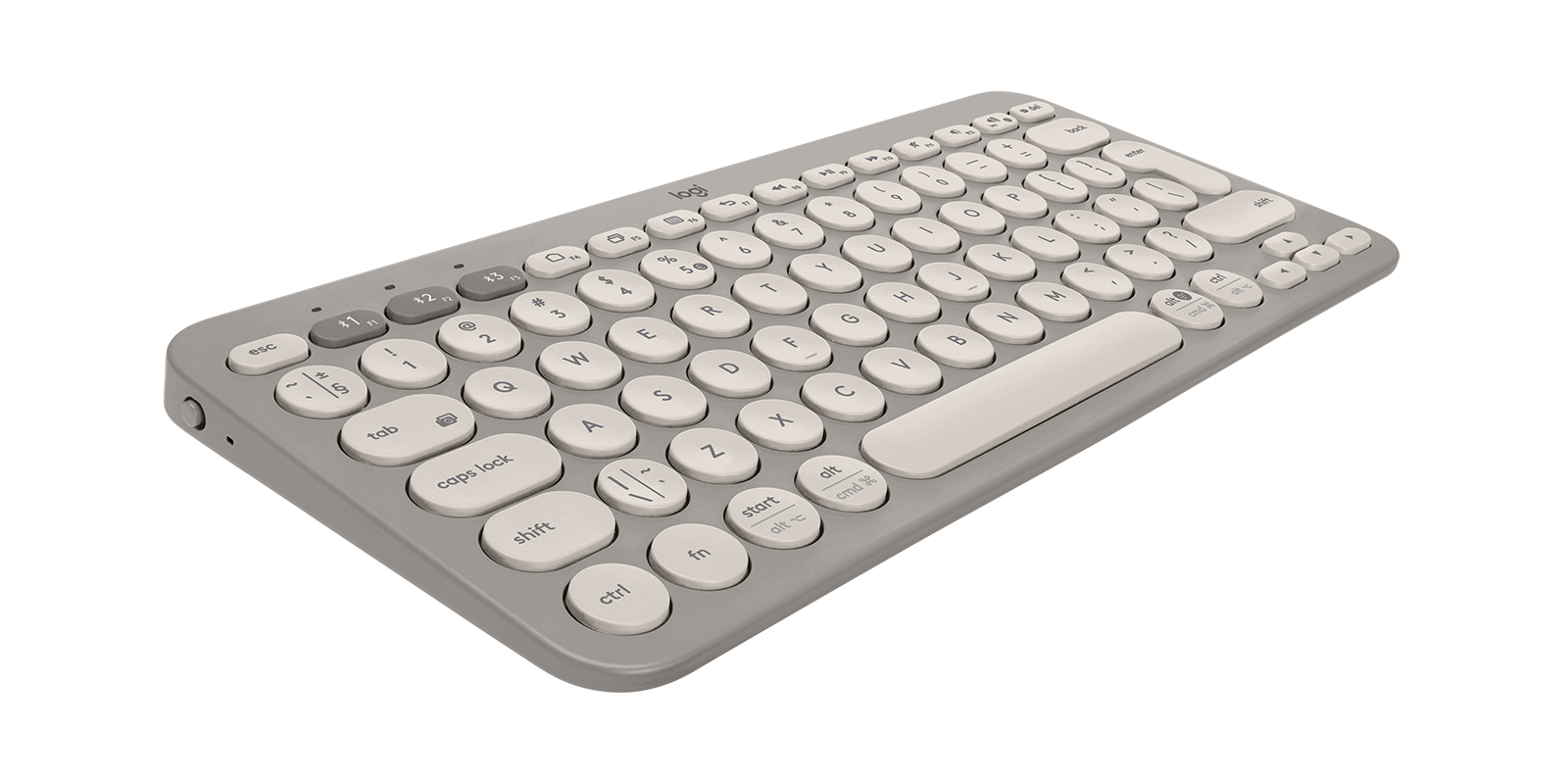 

K380 Multi-Device Bluetooth Keyboard Minimalist keyboard for computers, tablets and phones - Sand US International (Qwerty)