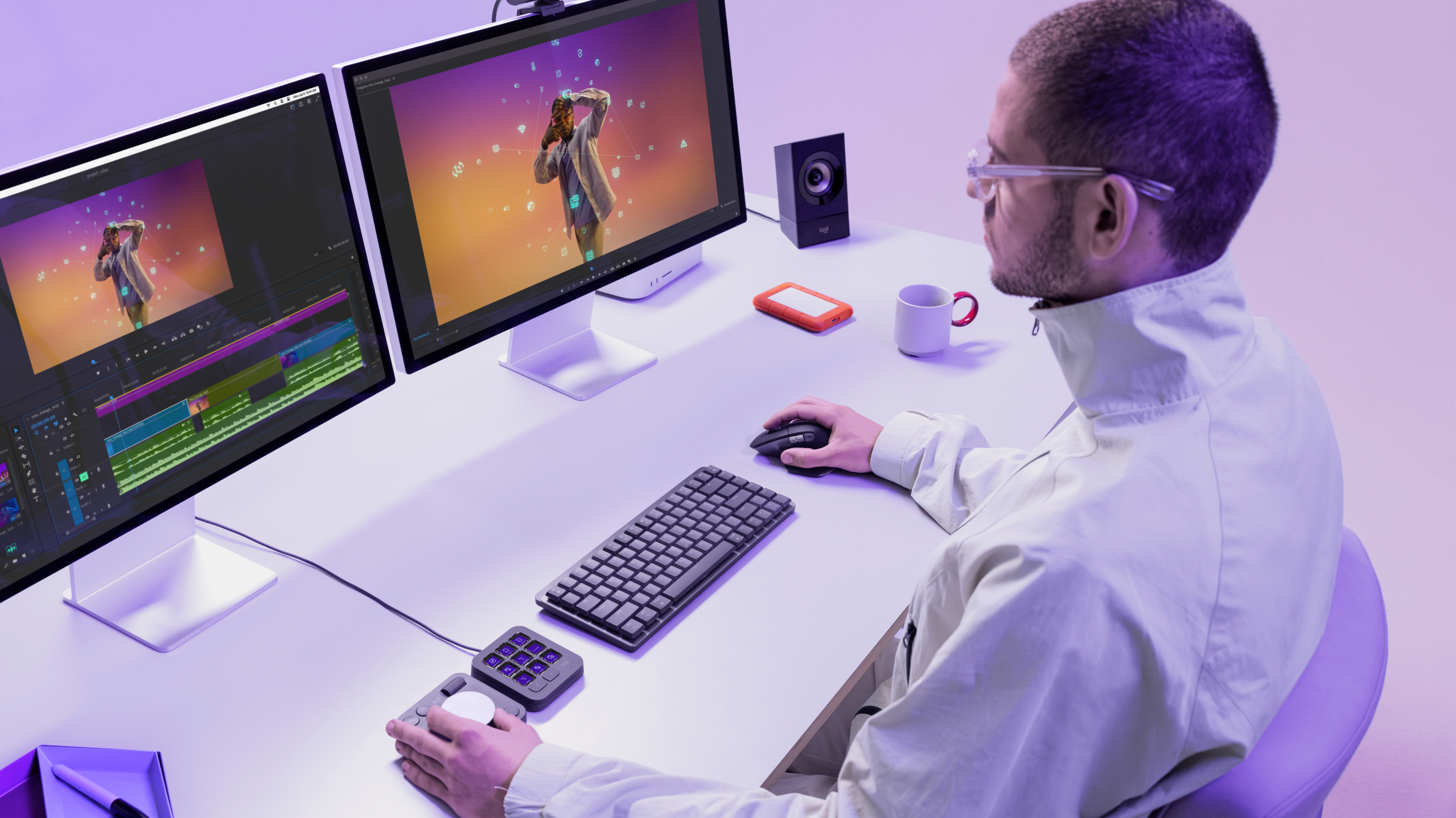 MX Creative Console keyboard image