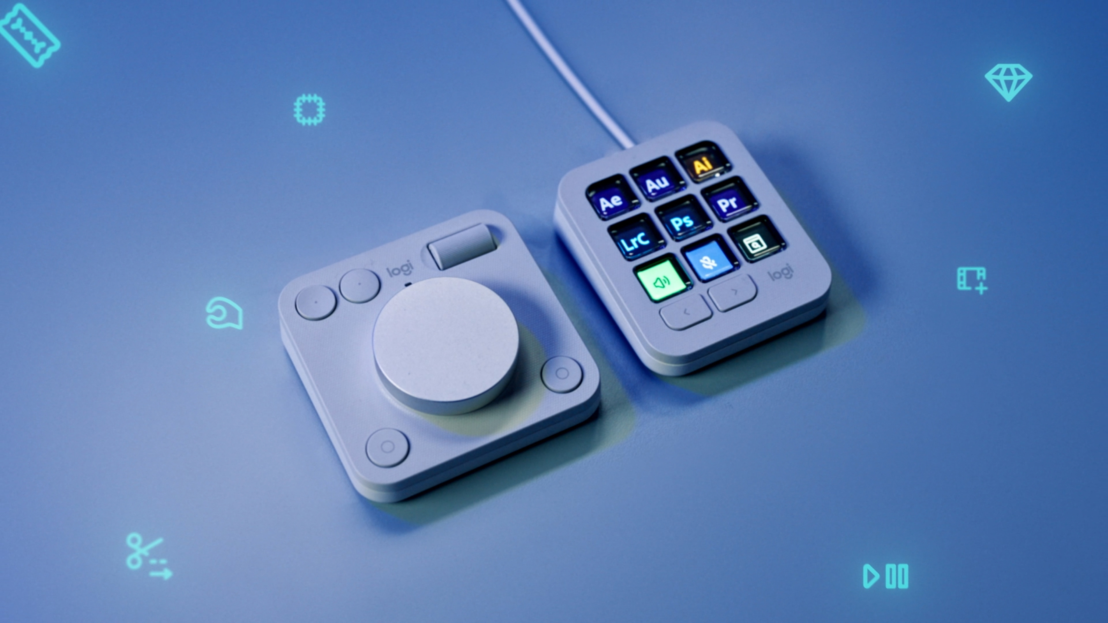 MX Creative Console keyboard image