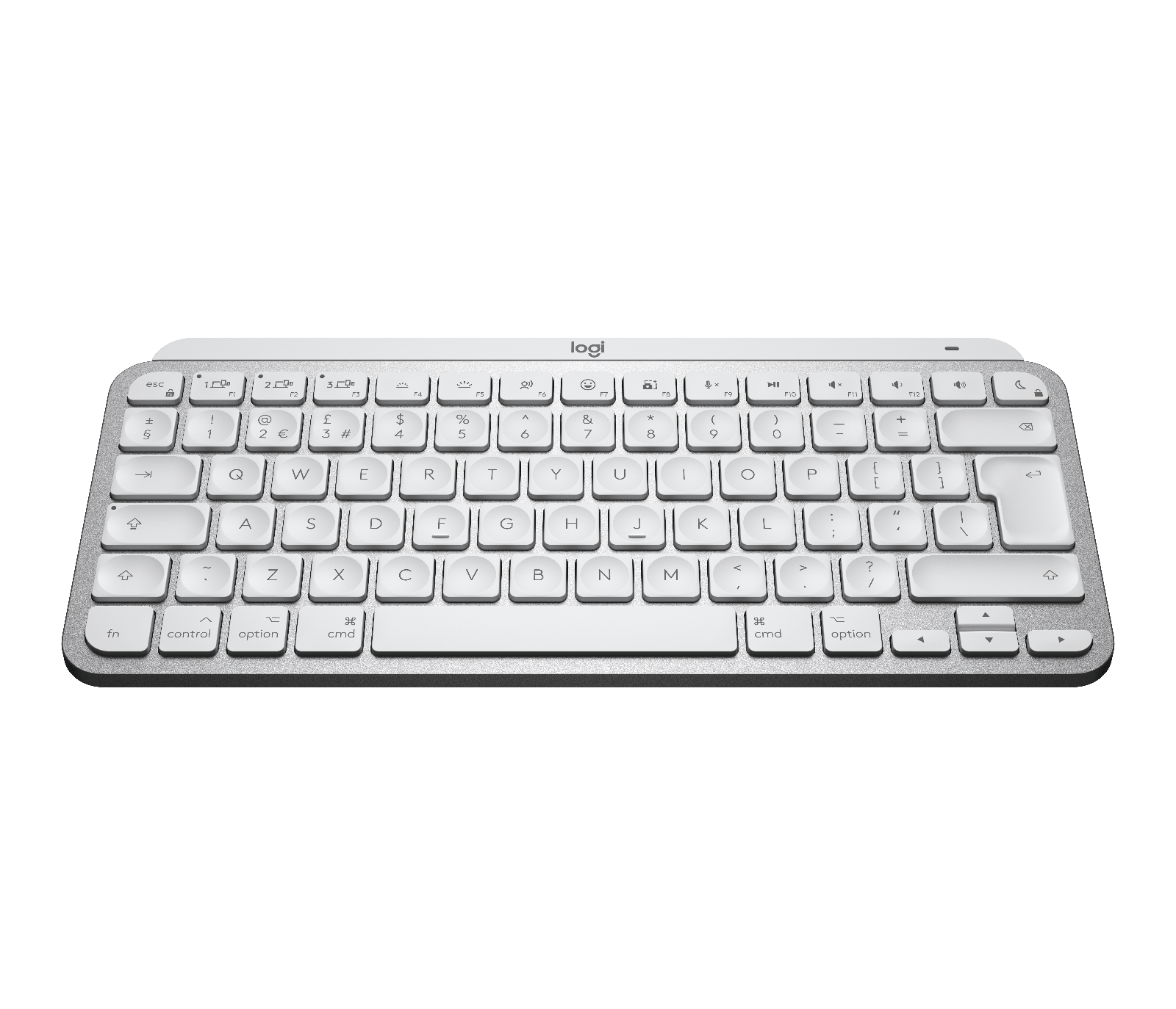 

MX Keys Mini for Mac Minimalist Wireless Illuminated Keyboard - Pale Gray UK English (Qwerty)