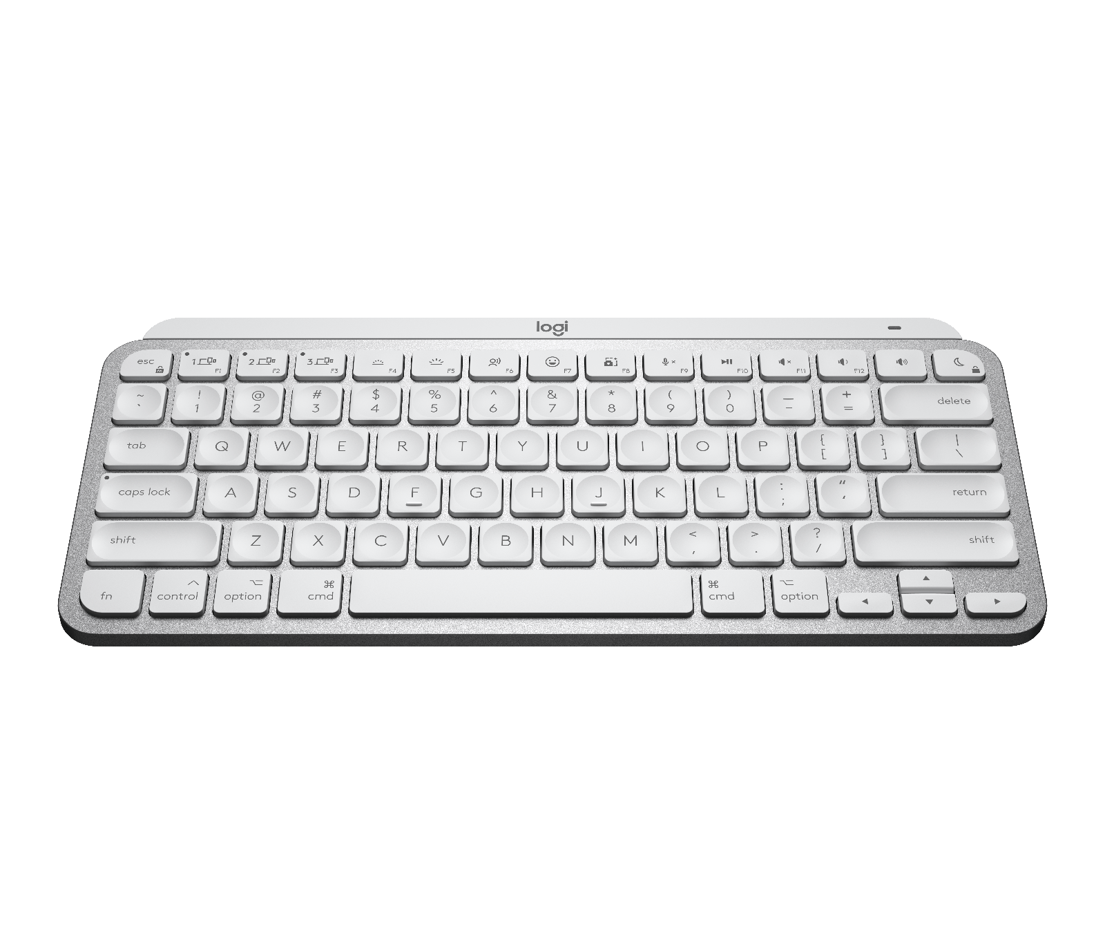 Image of MX Keys Mini for Mac Minimalist Wireless Illuminated Keyboard - Pale Gray English