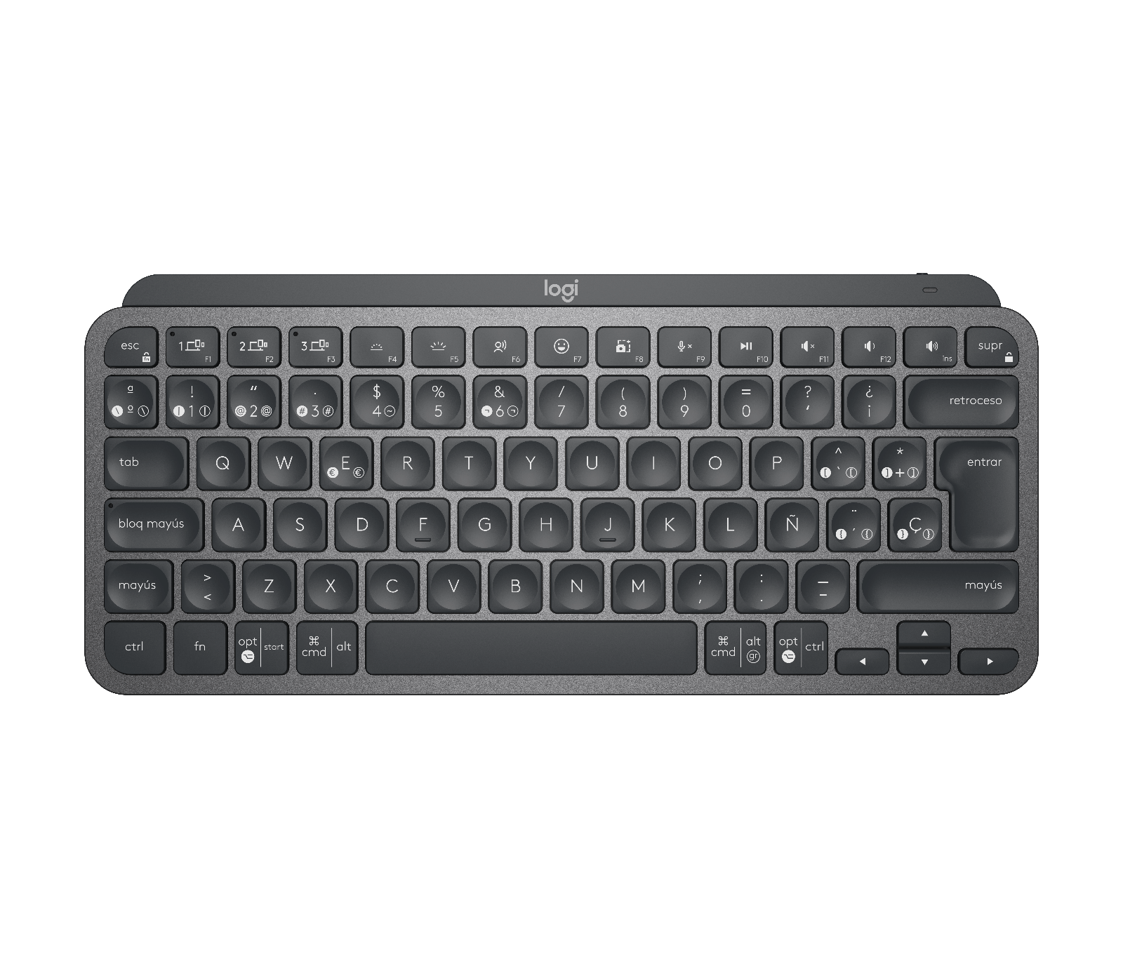 

MX Keys Mini - Graphite Español (Qwerty)