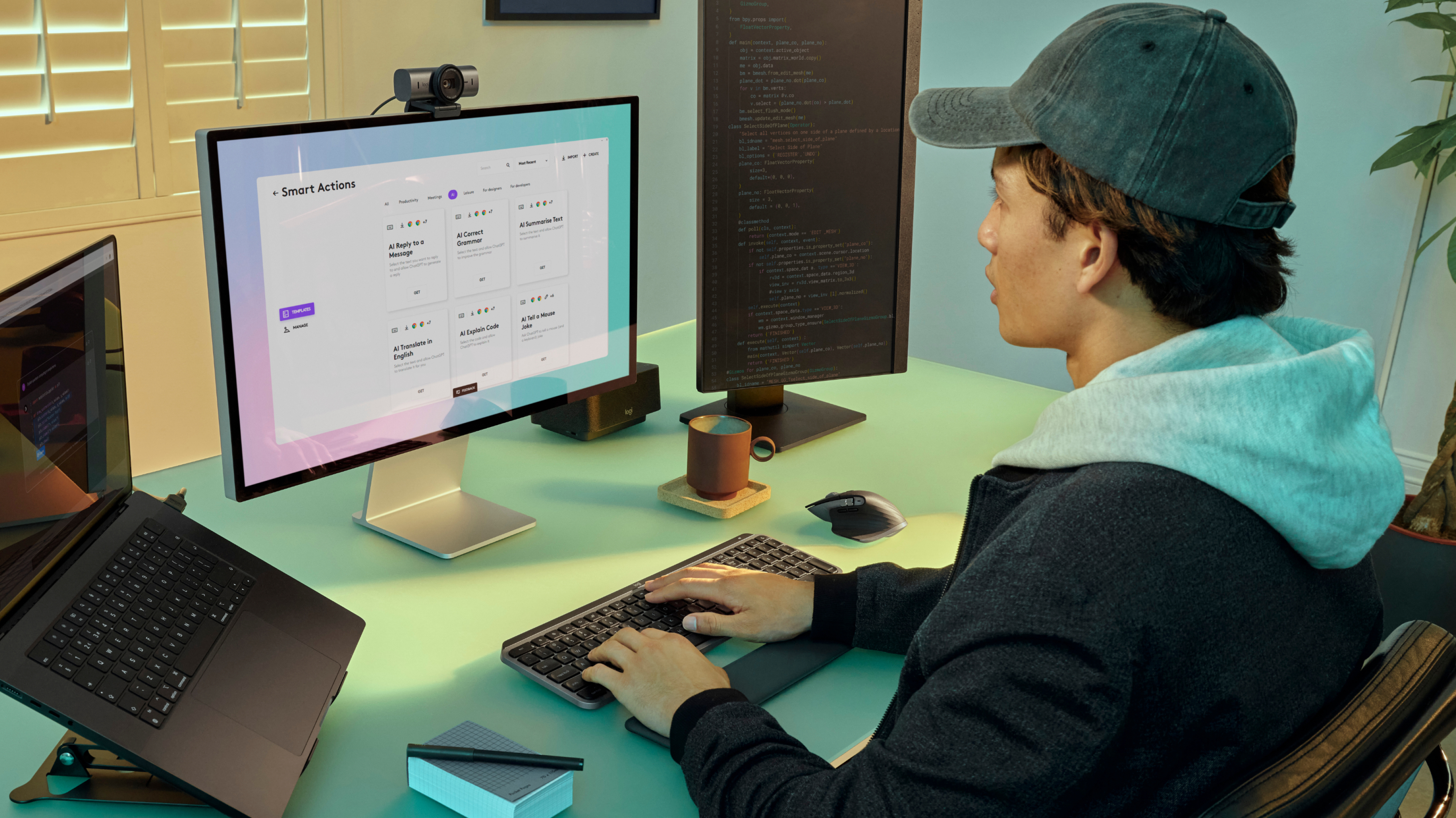 MX Keys S for Mac keyboard image