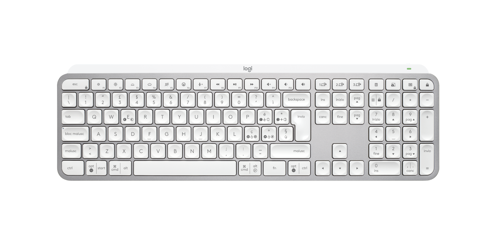 Clavier Sans Fil - LOGITECH - MX Keys S Combo - Bluetooth - Rétroécl