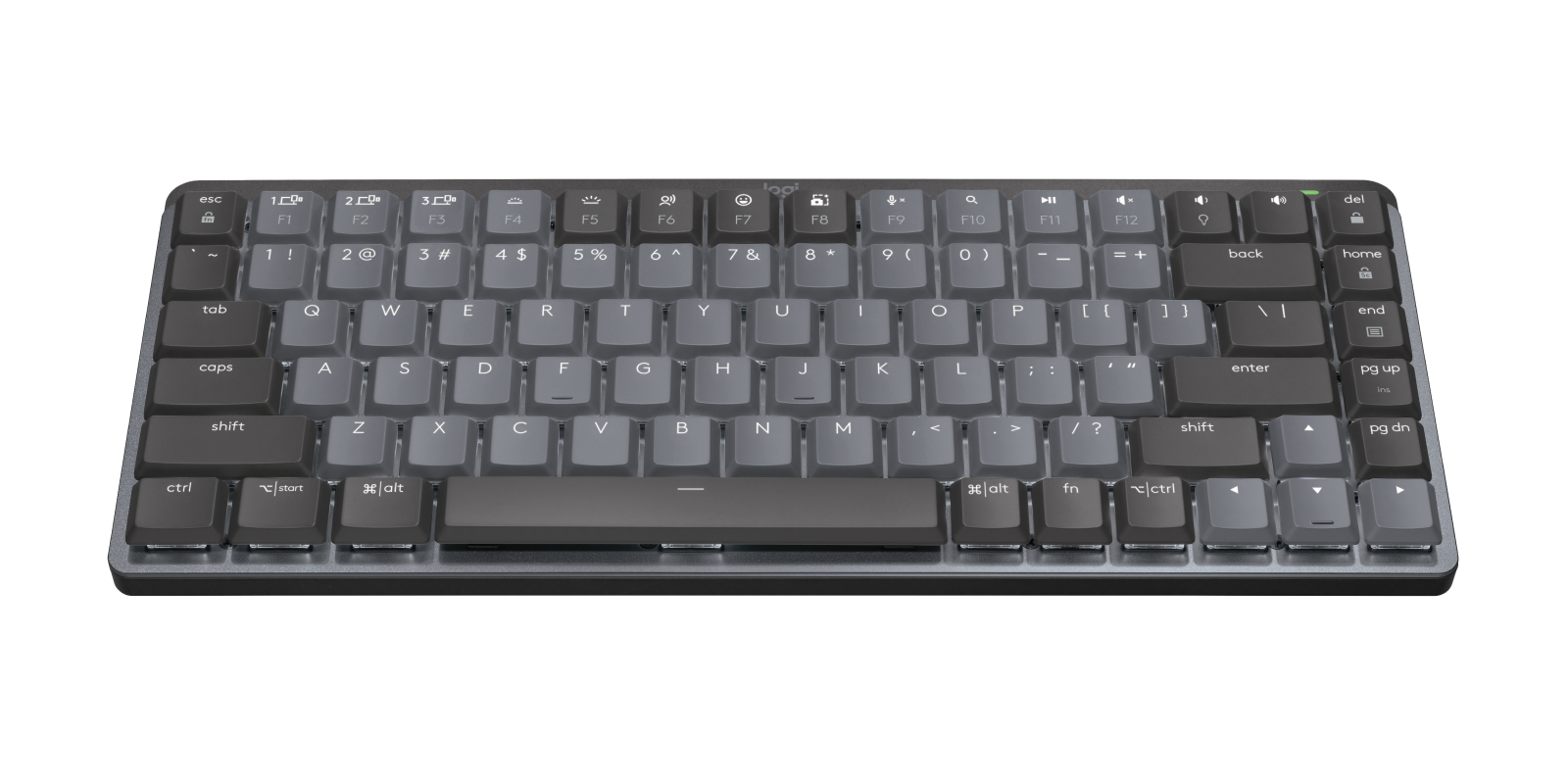 Image of MX Mechanical Mini Minimalist Illuminated Performance Keyboard - Graphite English Linear