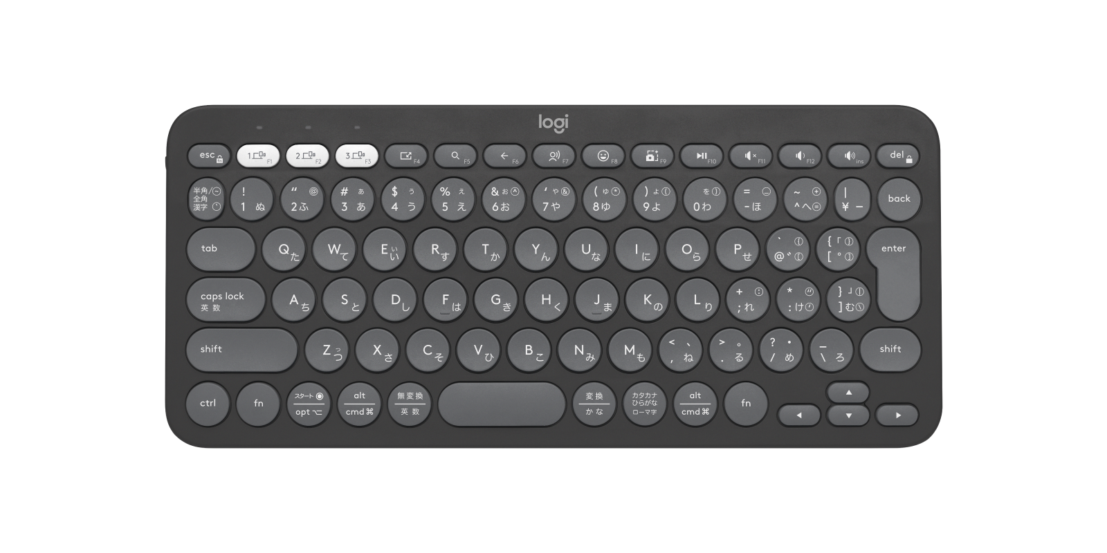 Pebble Keys 2 K380s Bluetoothキーボード |ロジクール