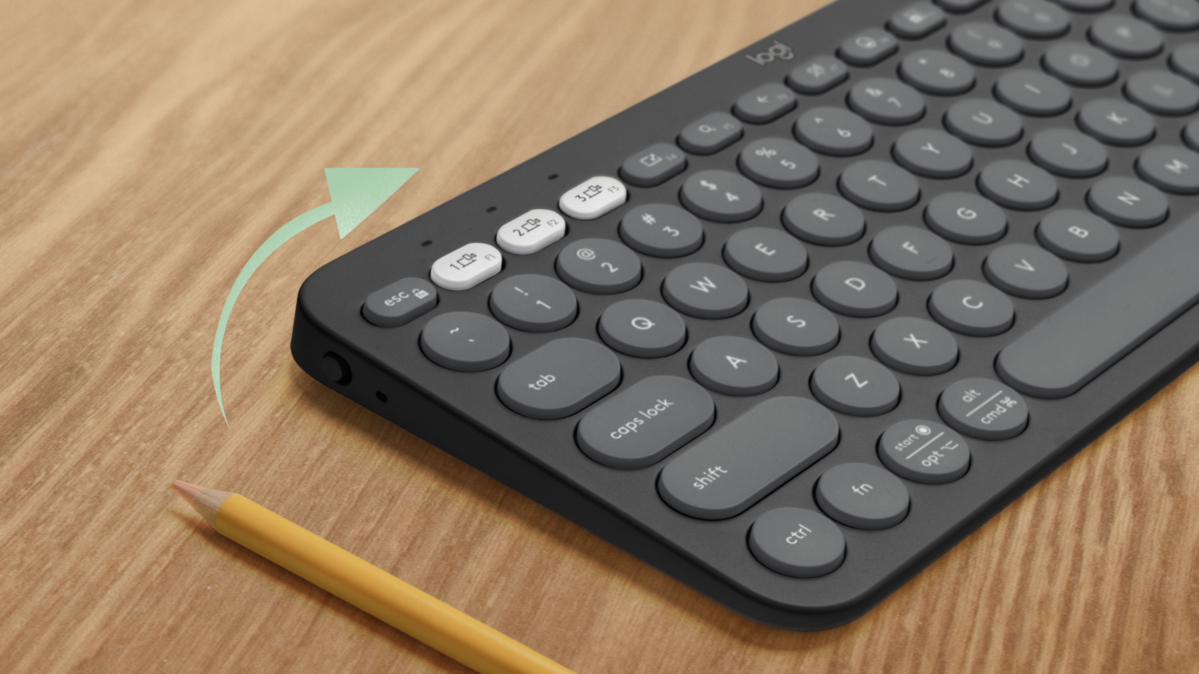 Pebble Keys 2 K380s keyboard image