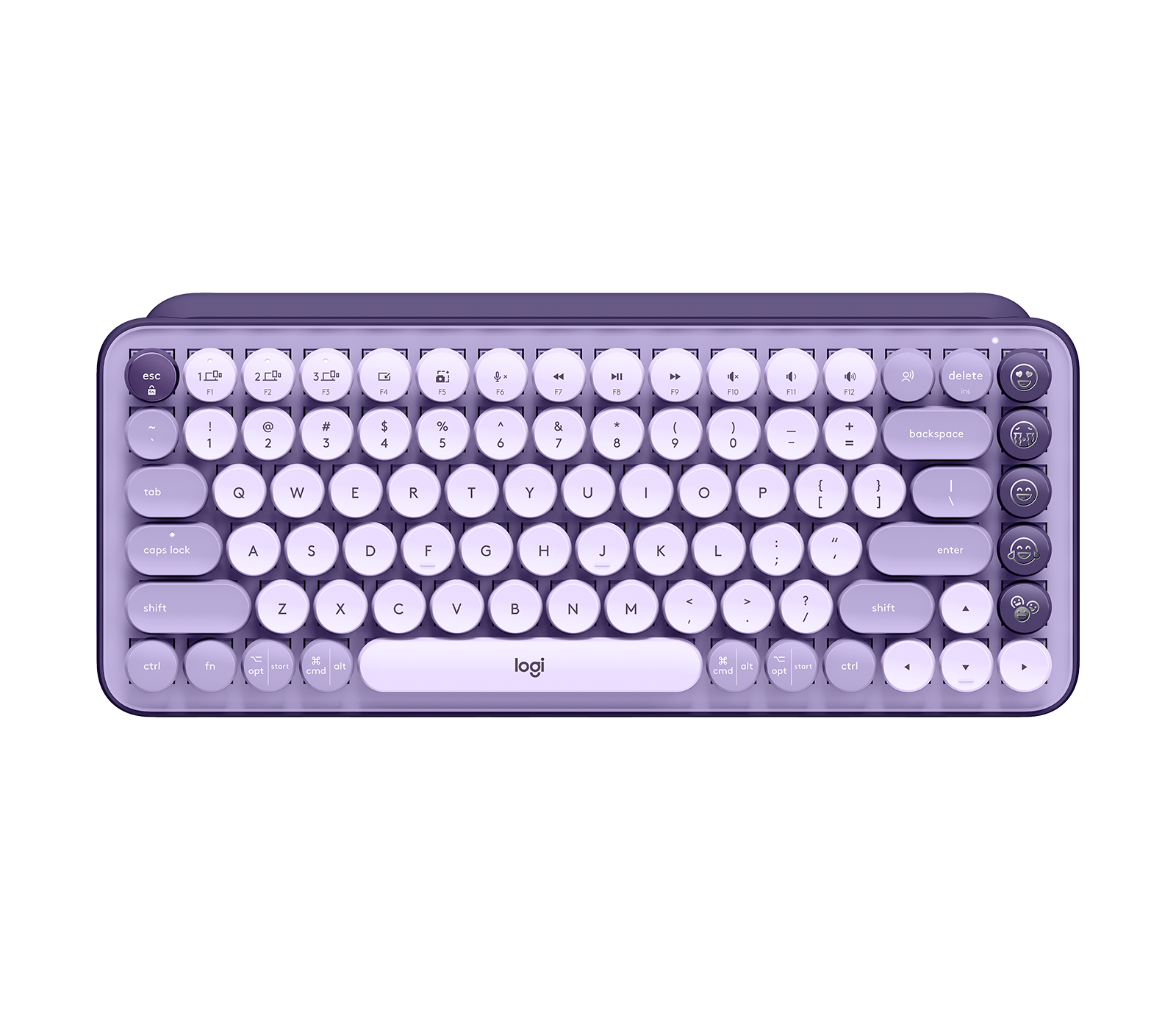 Logitech POP Keys Wireless Mechanical Keyboard With Emoji Keys clavier  Bluetooth AZERTY Français Couleur menthe