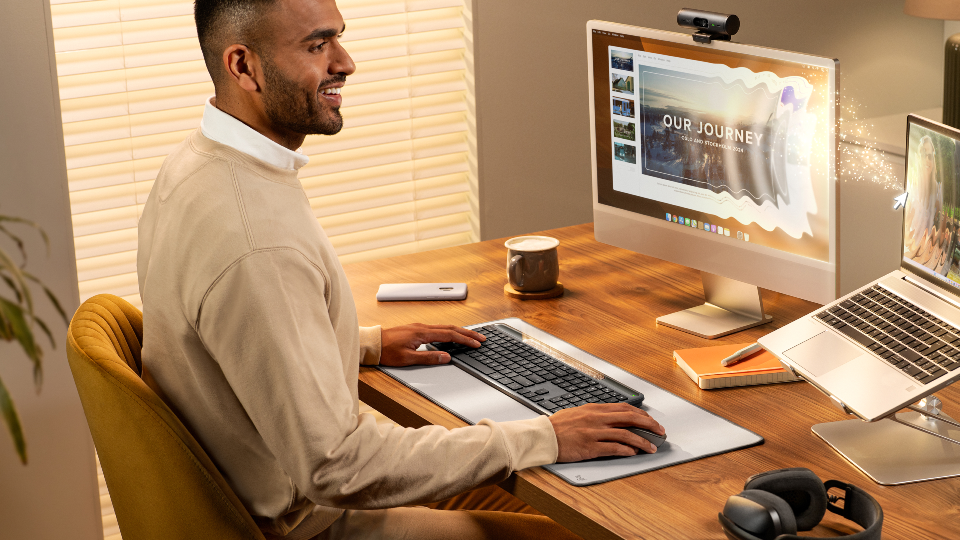 Signature Slim Solar+ wireless keyboard K980 keyboard image