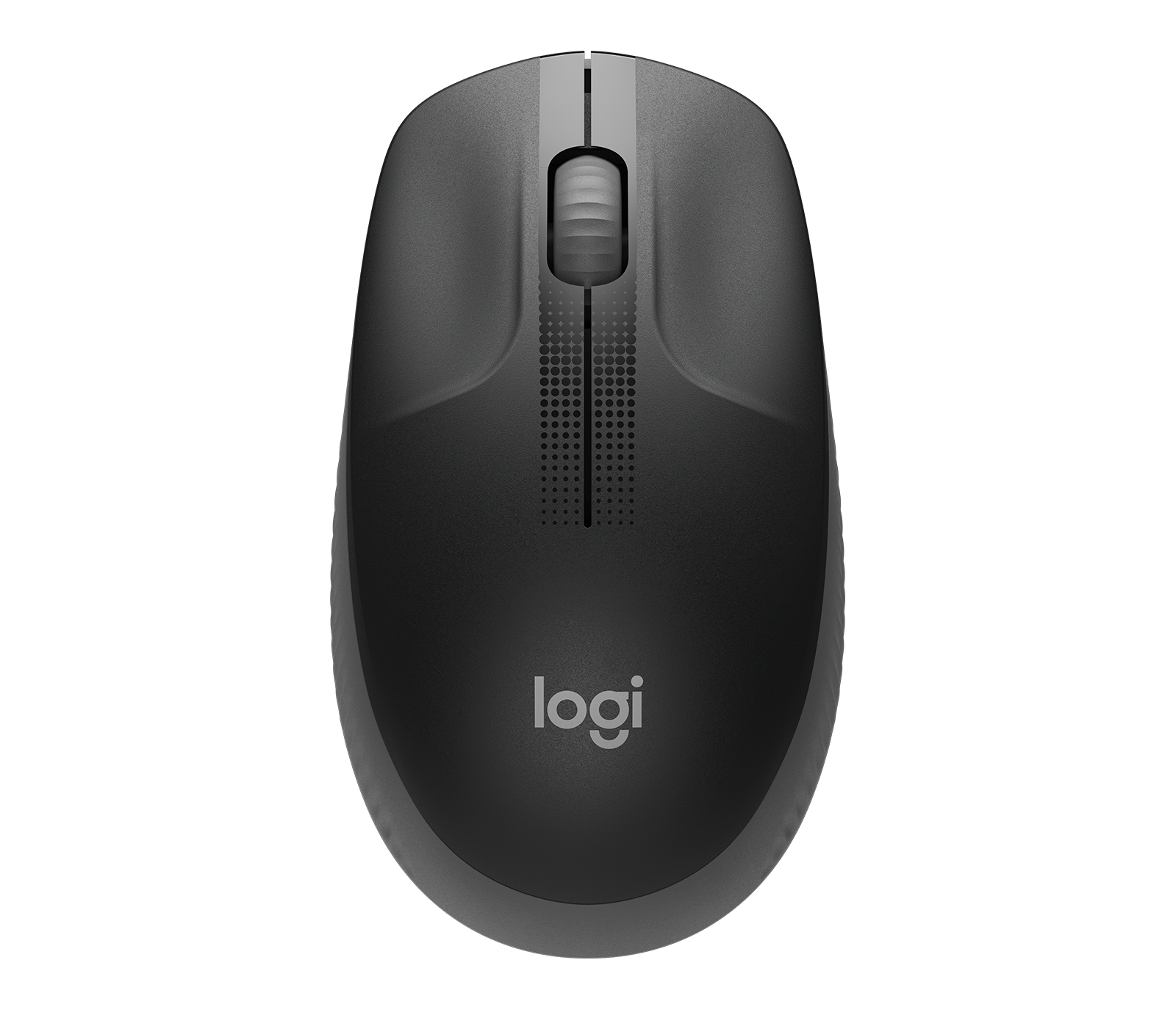 Logitech M190 Wireless Mouse - Full Size Curve Design in Charcoal