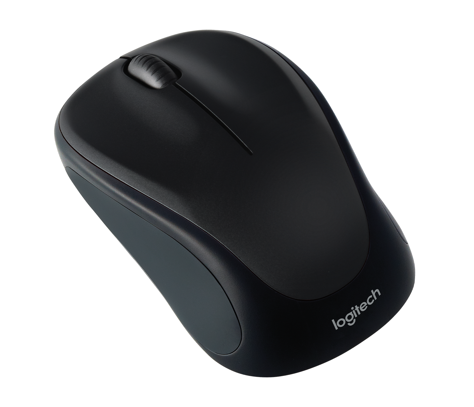 Image of Wireless Mouse M317 Compact with comfortable rubber sides - Black