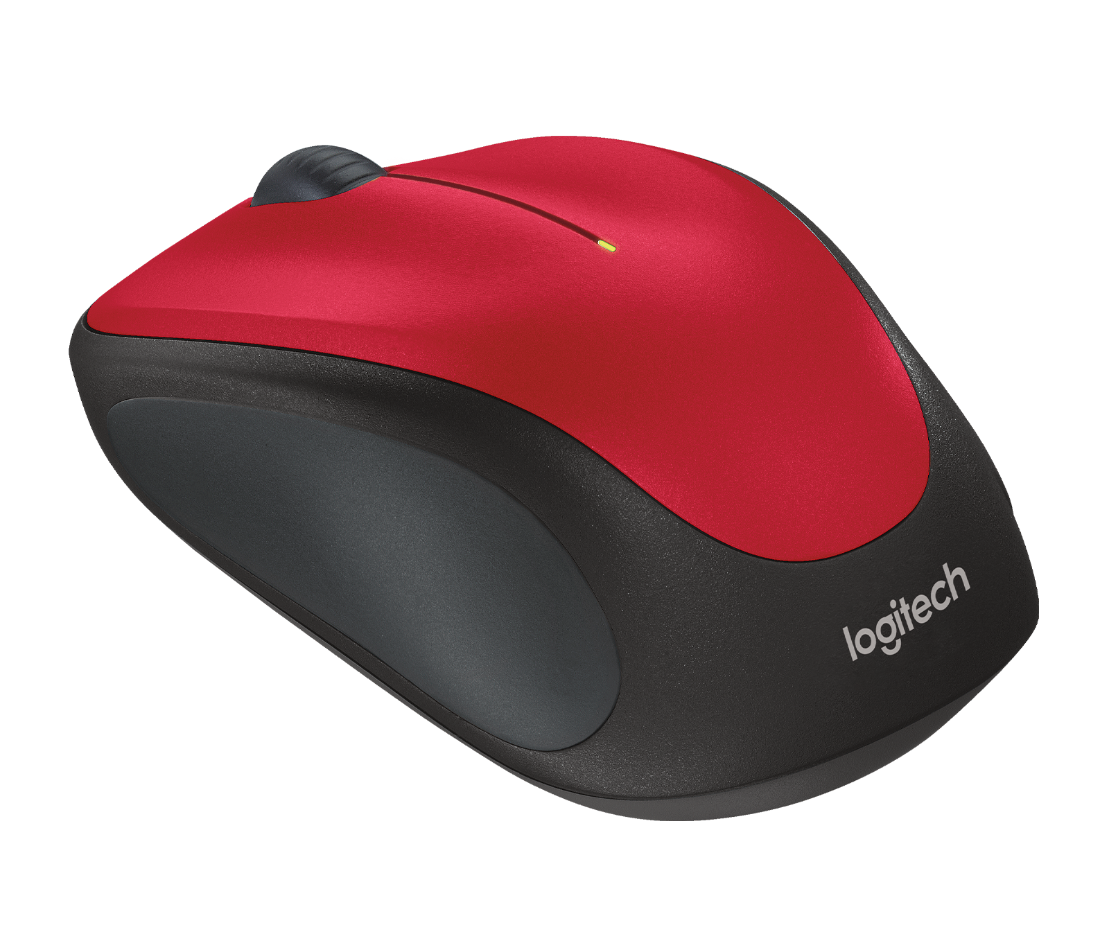 Image of Wireless Mouse M317 Compact with comfortable rubber sides - Red