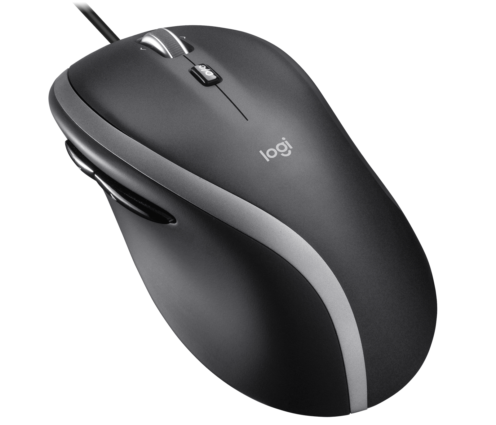 Image of M500s ADVANCED CORDED MOUSE Full-Size mouse with a contoured design, hyper-fast wheel and 7 customizable buttons - Black