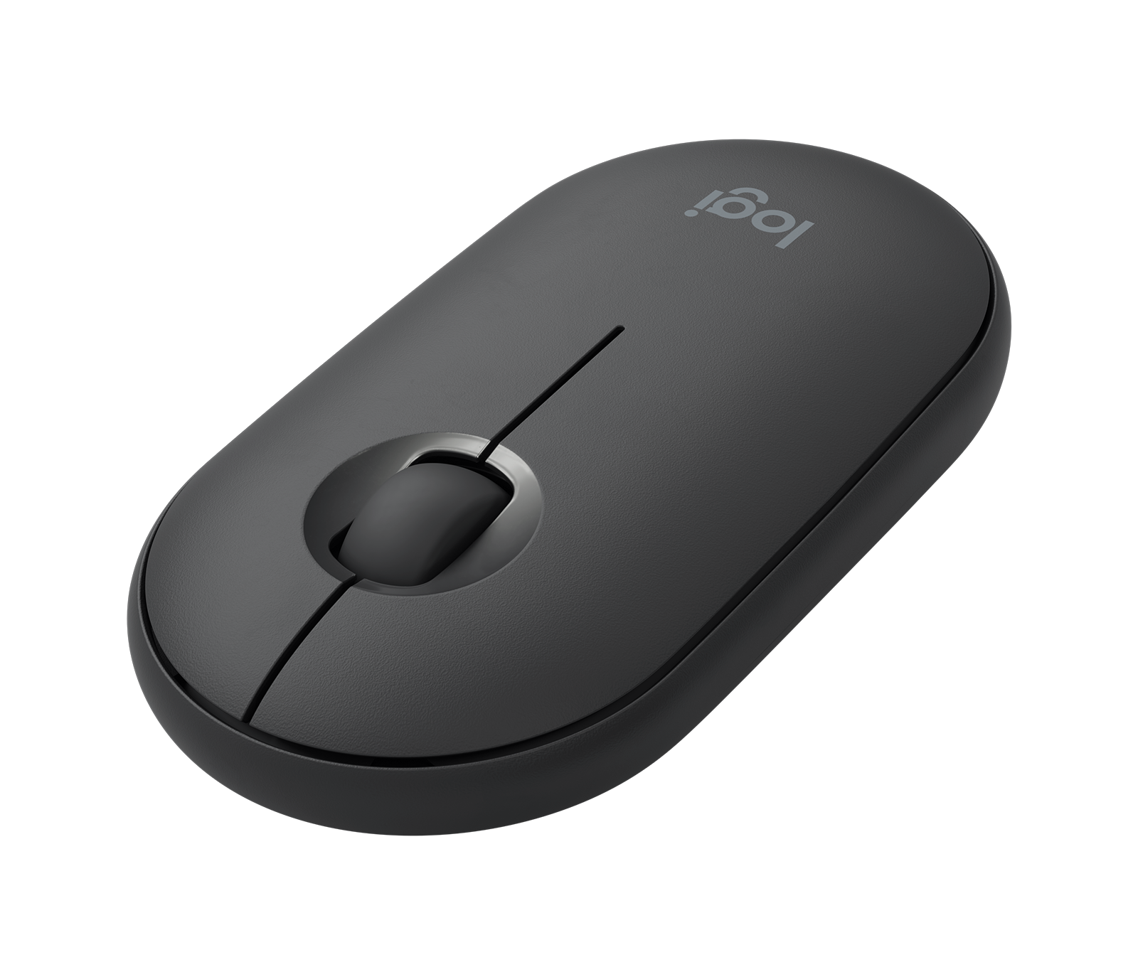 Image of Pebble i345 Wireless Mouse for iPad® Ultra-Portable Wireless Bluetooth Mouse - Graphite