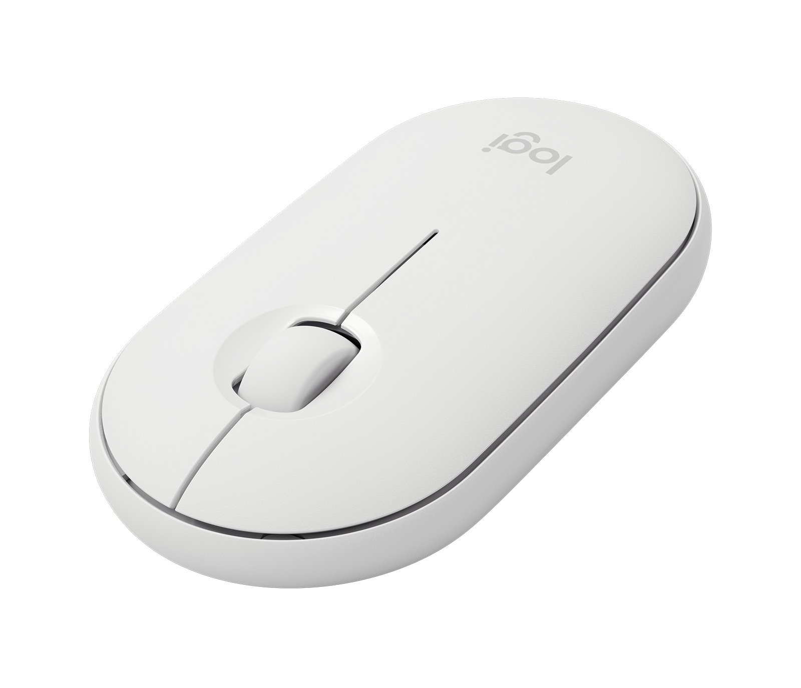 Image of Pebble i345 Wireless Mouse for iPad® Ultra-Portable Wireless Bluetooth Mouse - White