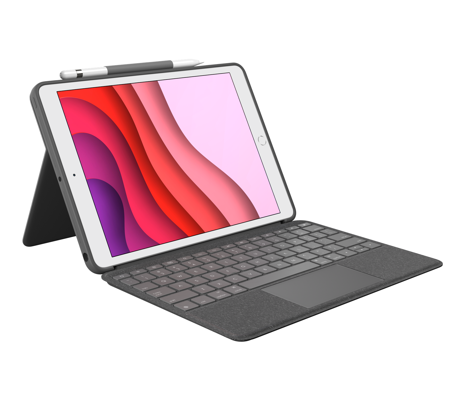 多機能タッチパッド付きキーボード iPad用 ブルー