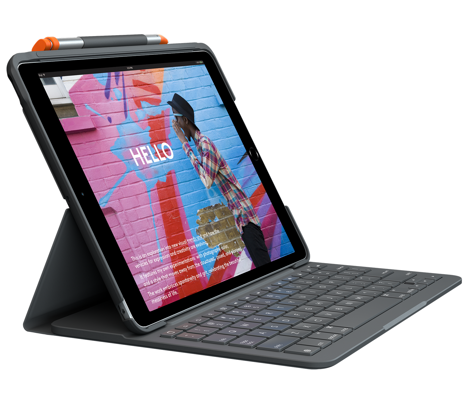 verlegen Duplicaat gek geworden Logitech Slim Folio iPad Keyboard Case for iPad and iPad Air