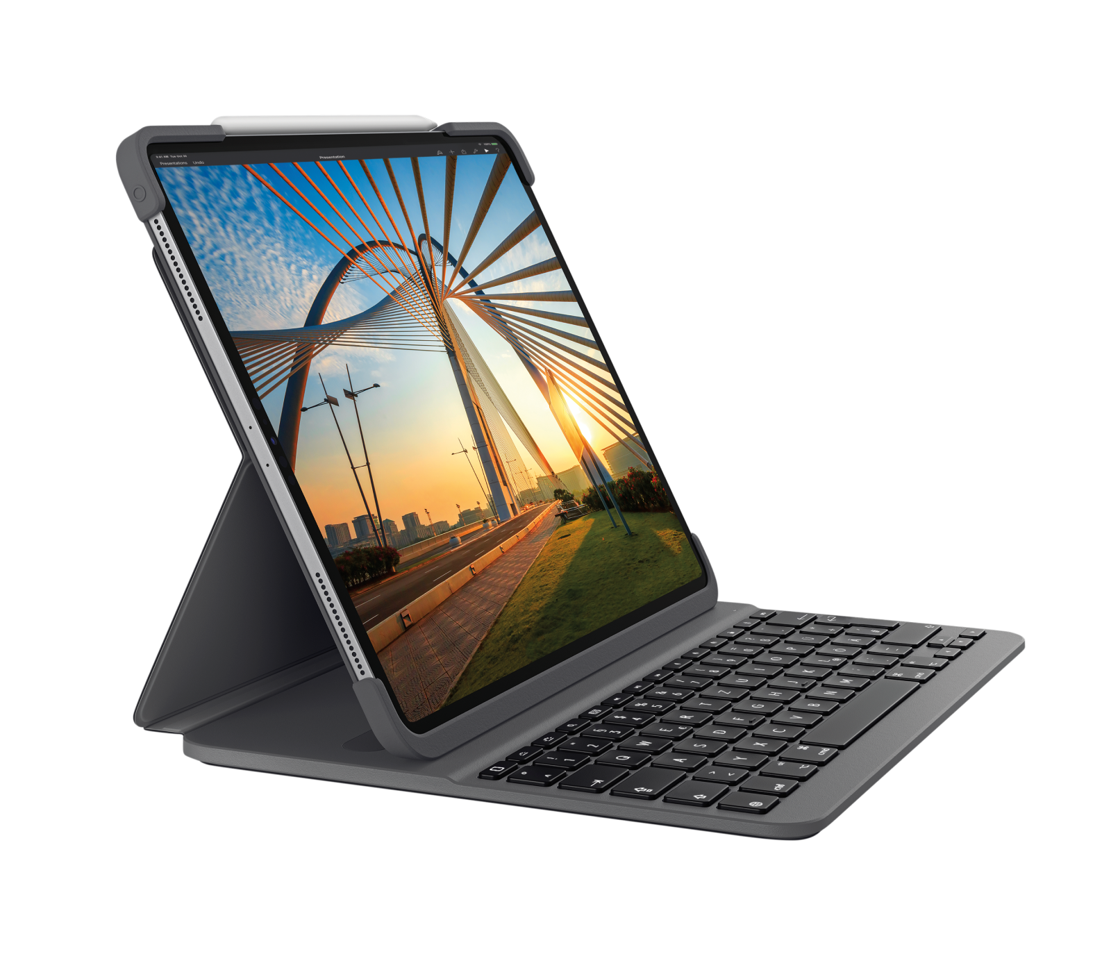 Logitech Slim Folio Pro - Étui clavier pour iPad Pro