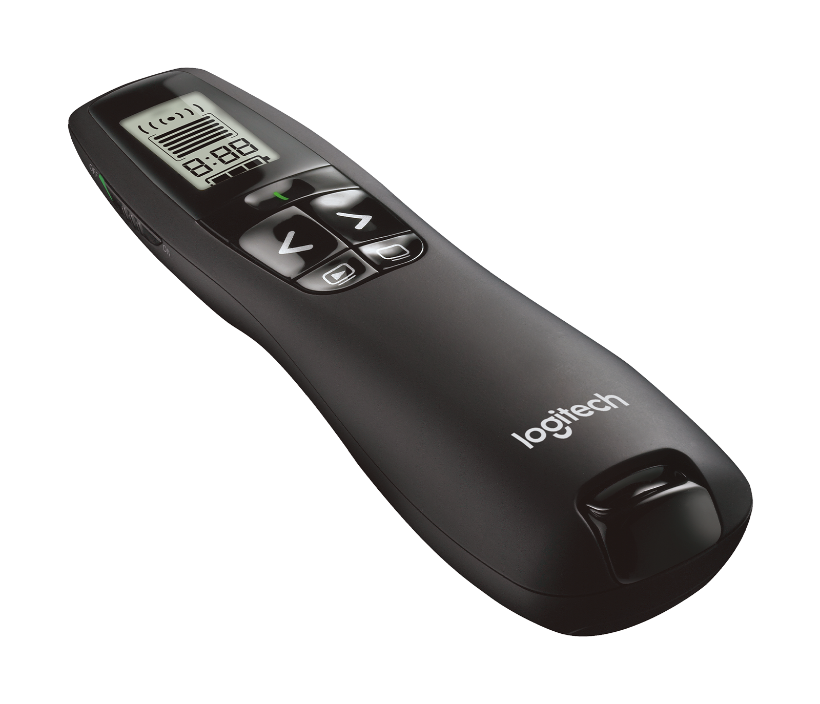 Image of R800 Laser Presentation Remote With LCD display for time tracking - Black